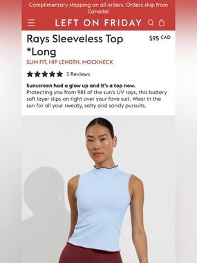 Left on Friday Sleeveless top